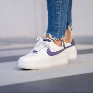 Women's Air Force 1 Sage Low LX Spruce Aura/Blank-White
